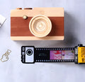 Kodak yellow wooden memory colour film album storage boxes with matching tote bag photography gift set