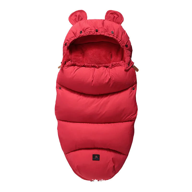 Detachable baby sleeping bag for strollers in cotton blend fabric, shown in a colour option.