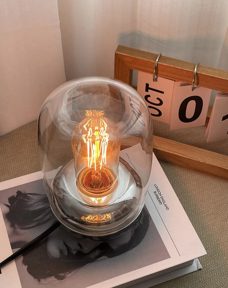 Geometric essential oil lamp cube 20cm with glass construction and modern design