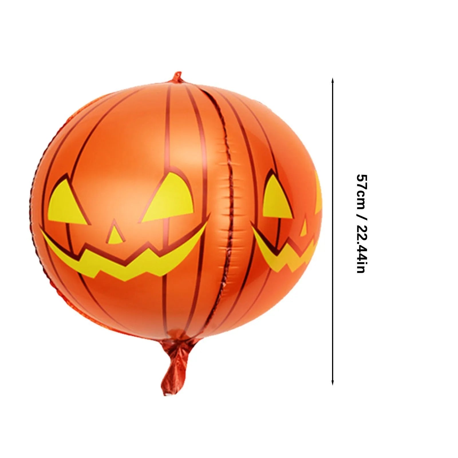 Halloween inflatable eyeball balloon with red bloodshot pattern, shown inflated.