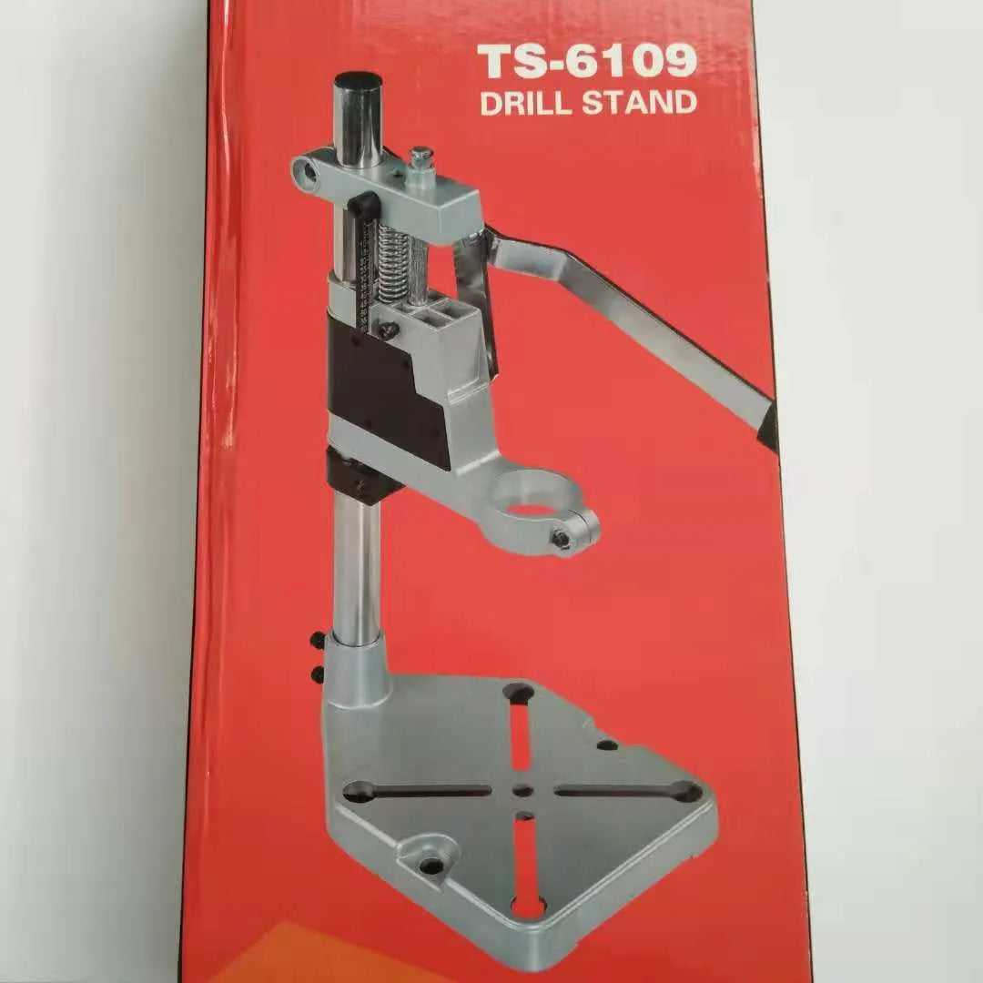 Mini hand drill bracket stand for 43mm and 35mm drills on workbench black