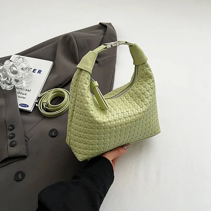 Soft PU messenger bag in bucket shape with document organisation and six colour options
