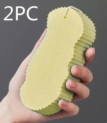 White 3D fish scale pattern bath sponge ball for gentle body exfoliation in the shower.