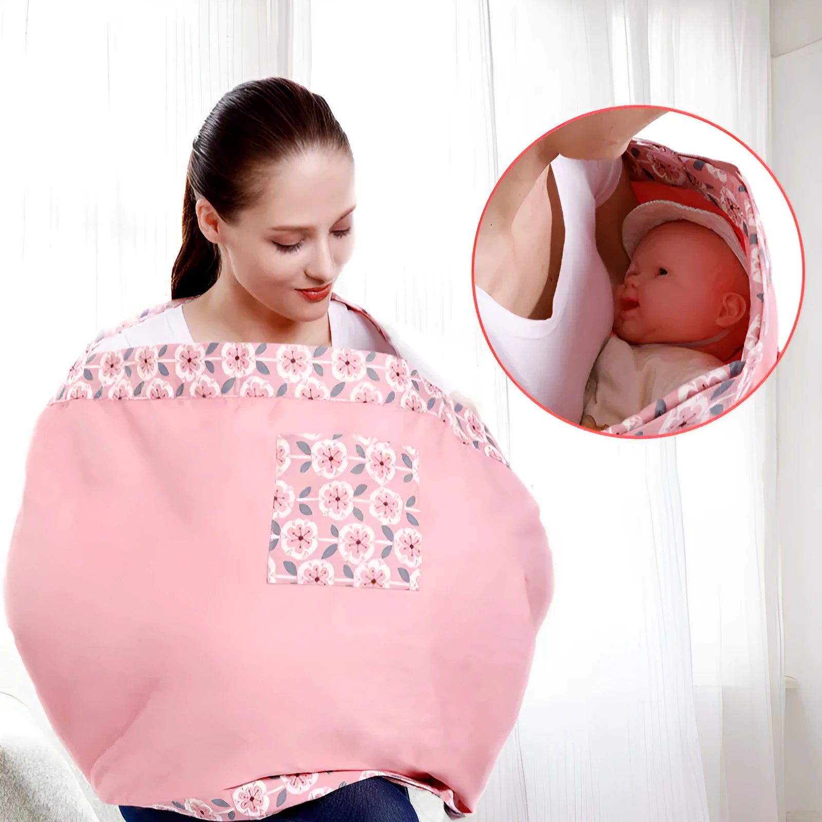 Adjustable baby wrap carrier sling shown in blue-green colour, suitable for newborns up to 36 months