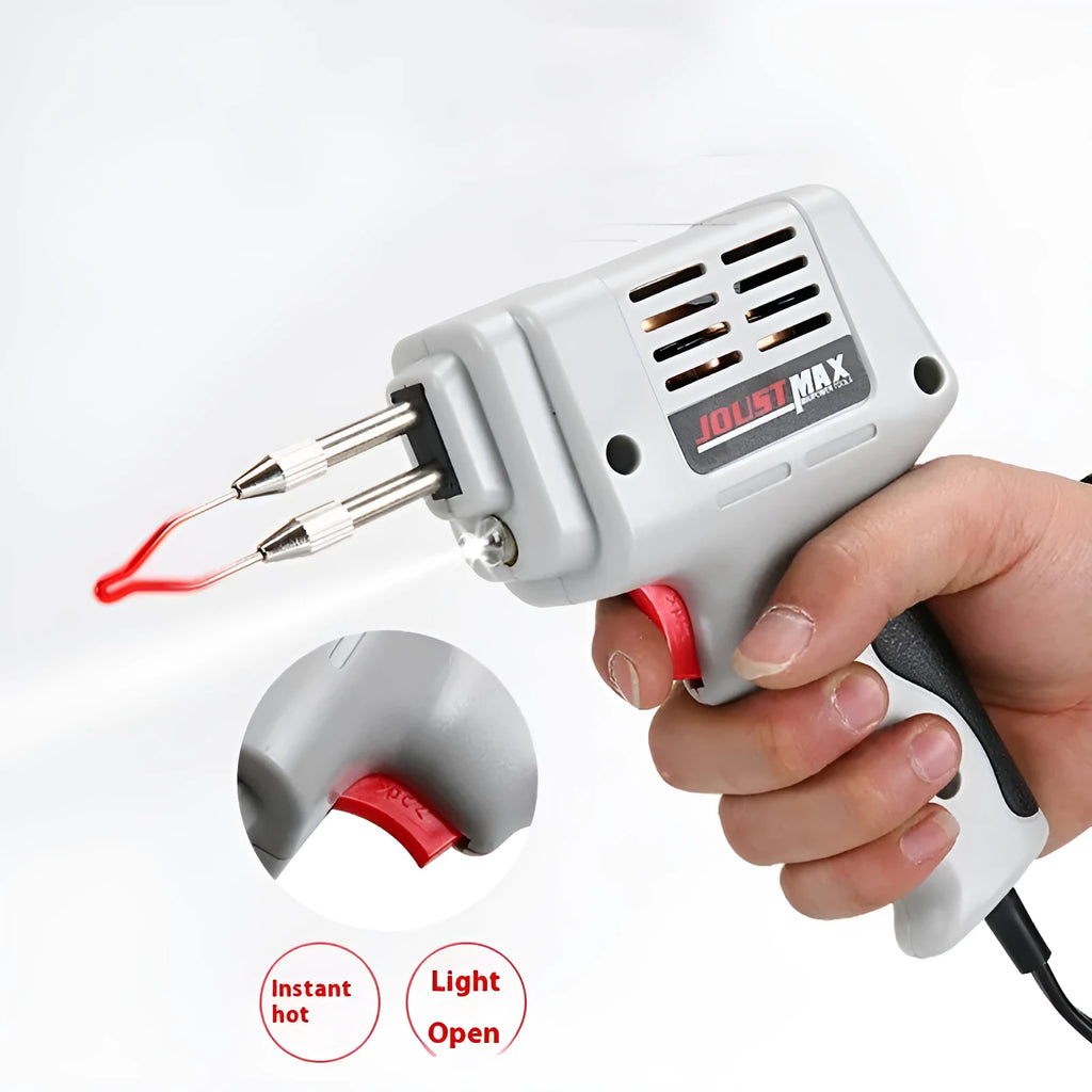 100W internal thermal handheld soldering gun with iron head and simple toolbox set