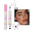 Women's double-headed brown liquid eyeliner with fleck removal pen, standard size, four style options