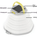 White camping lamp with single-key cycle switch for outdoor lighting