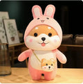 65cm mascot plush toy cartoon doll in black with anime pattern