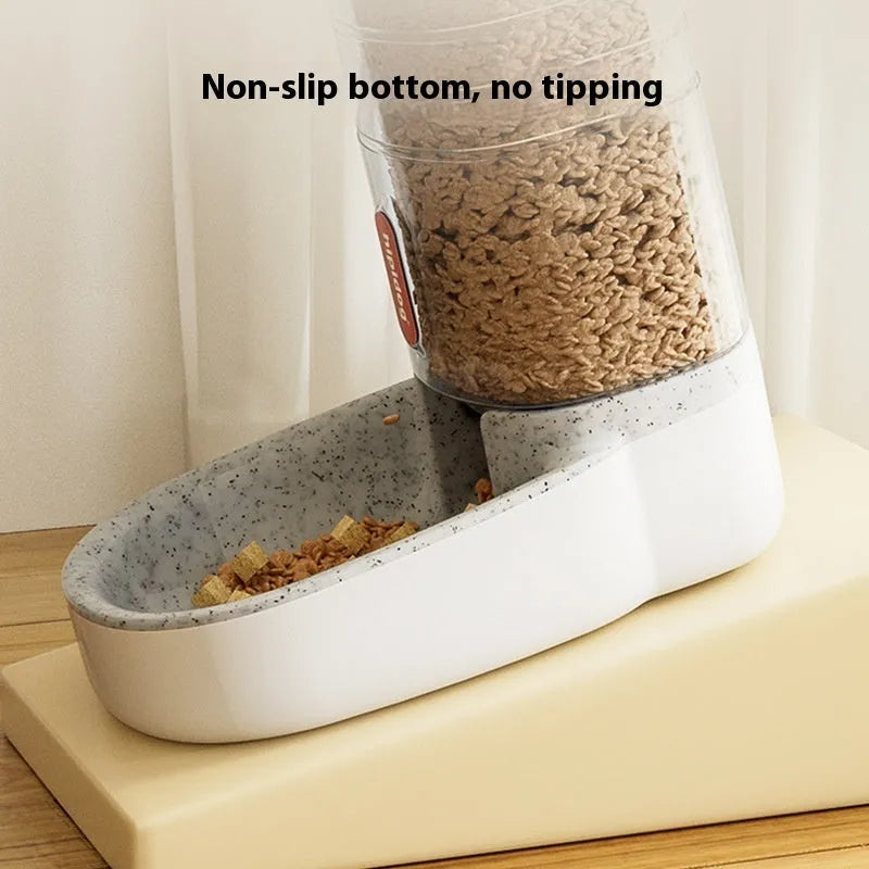 Automatic pet feeder or water fountain with 3.8L capacity in blue, green, grey, or pink colour.