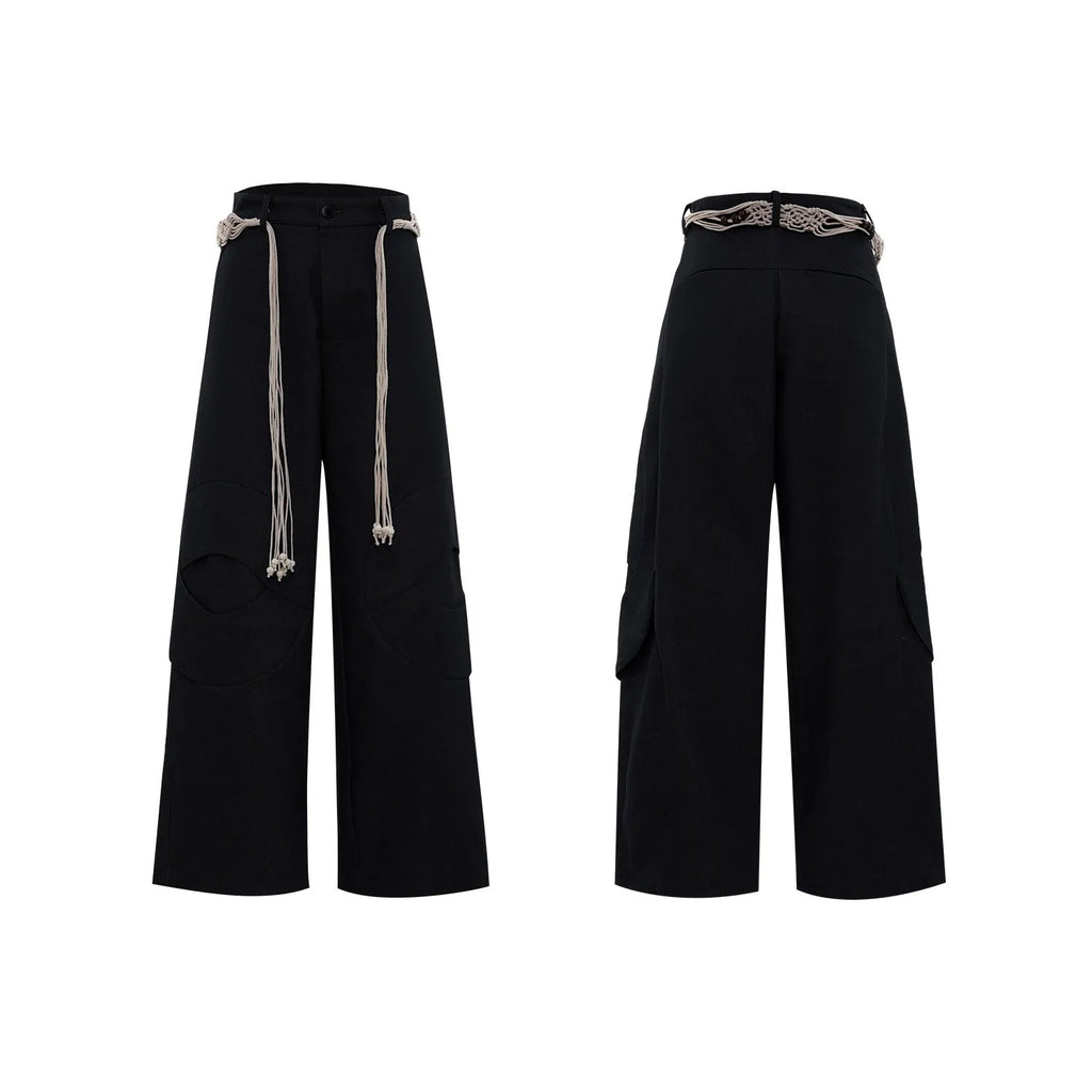 Men's dark blue straight-leg cotton jeans showing front view with zip fly and pocket detailing.