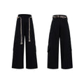 Men's dark blue straight-leg cotton jeans showing front view with zip fly and pocket detailing.