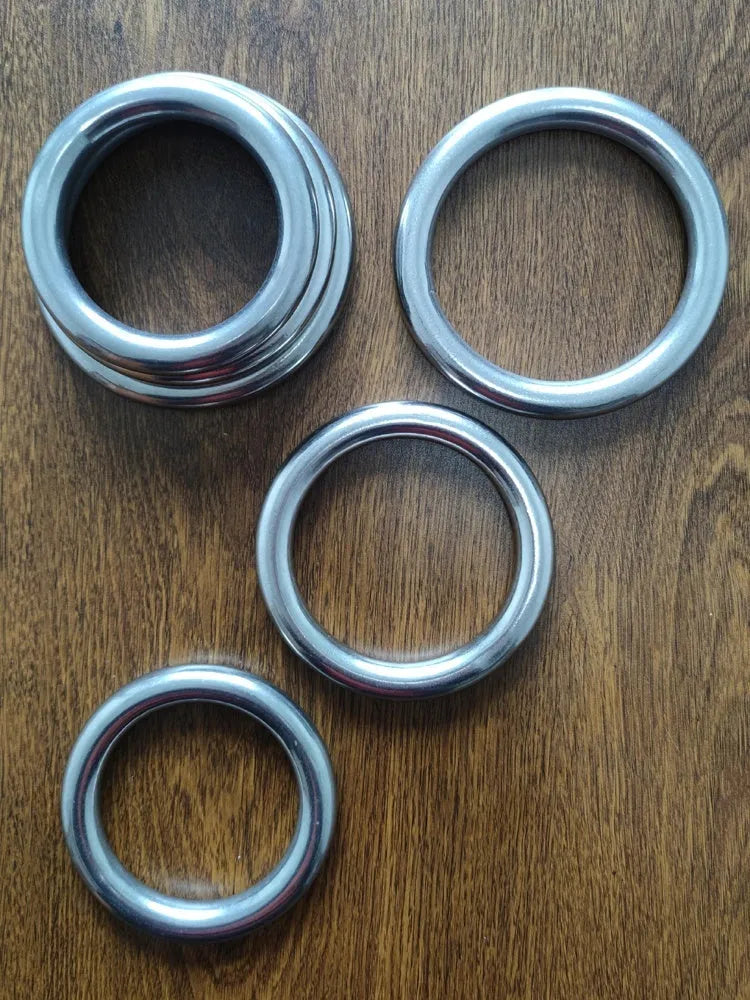 Wing Chun carbon steel training ring in three sizes for martial arts hand strength conditioning