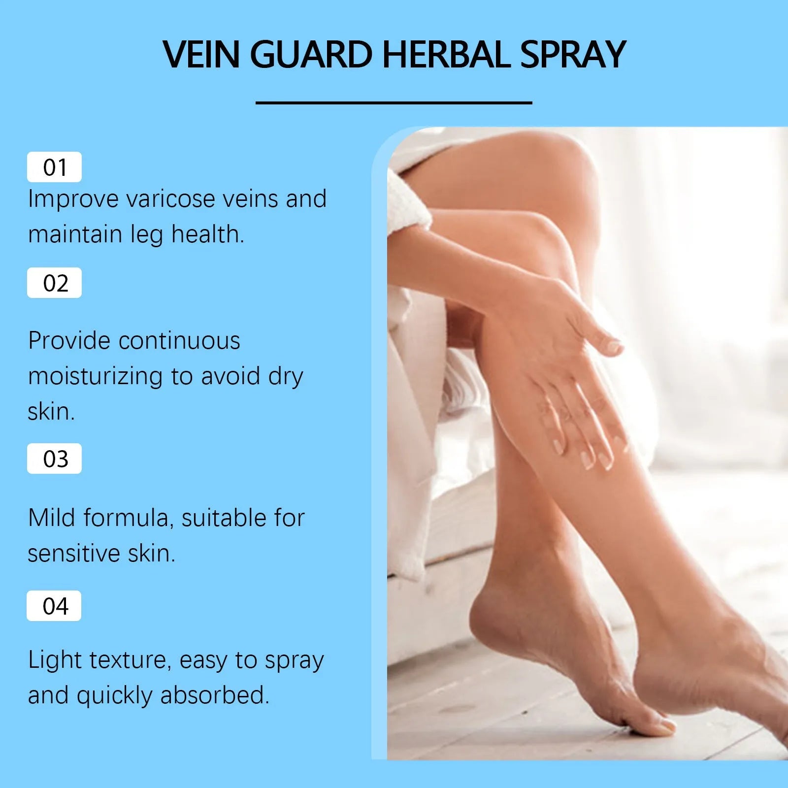 30ml bottle of herbal body care spray with menthol and botanical plant extracts