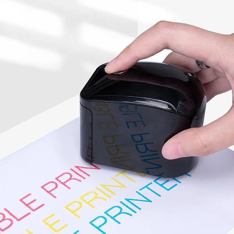 JT01 handheld mini printer portable inkjet DIY label maker in plastic casing