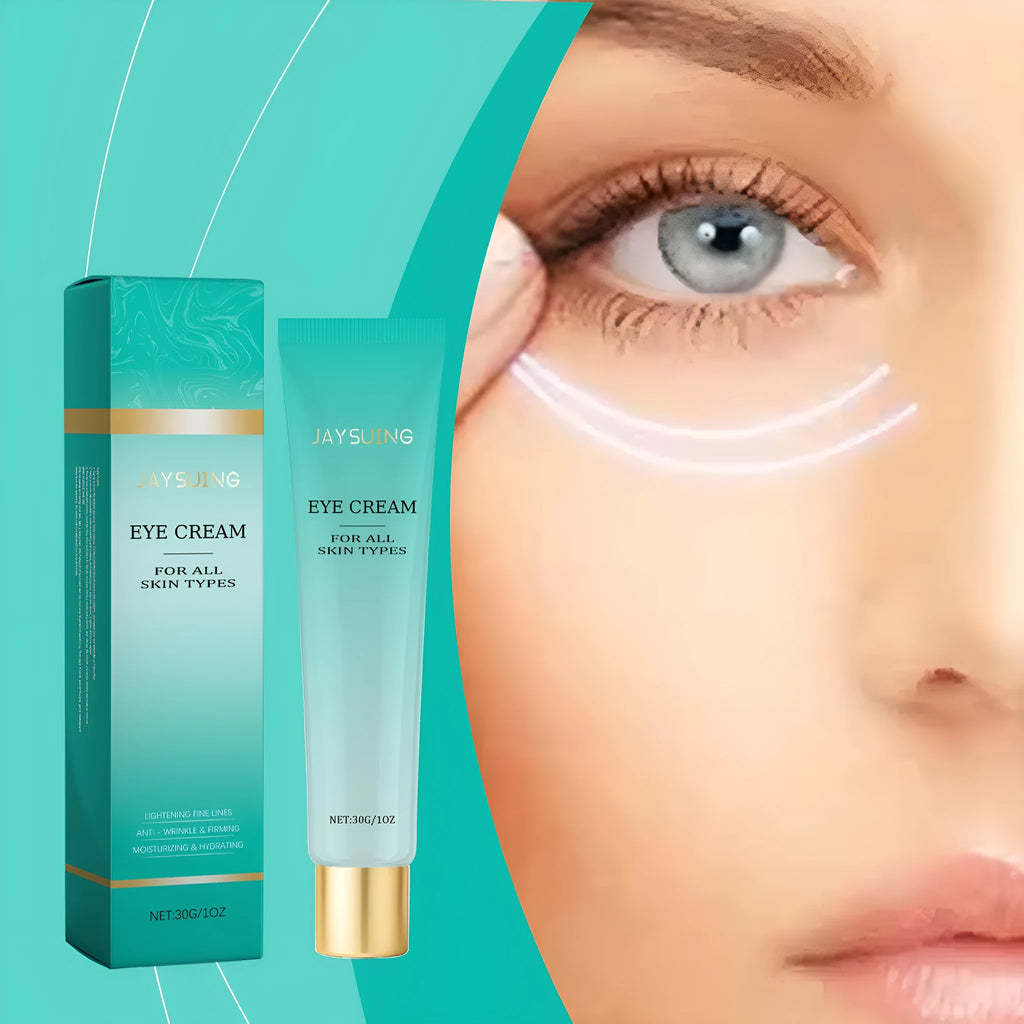 30g jar of retinol and hyaluronic acid anti-ageing eye cream for under-eye treatment.