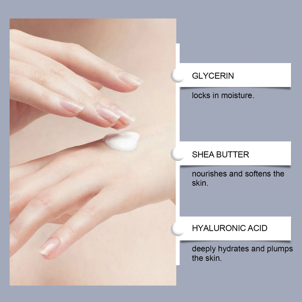 30g tube of moisturising fragrance hand cream with glycerin and hyaluronic acid