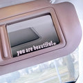 You Are Beautiful PVC vinyl sport sticker in multiple colours for water bottles