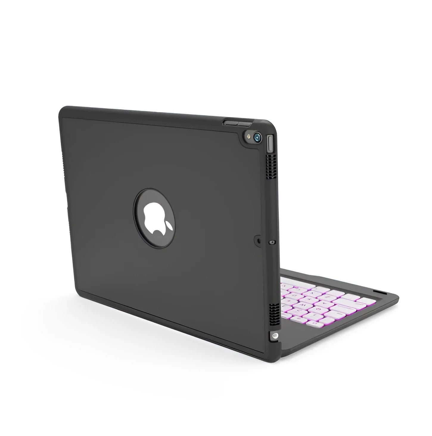 Aluminium alloy Bluetooth keyboard case for iPad Pro 10.5 with backlit keys in black colour