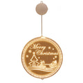 Christmas LED small decorative lantern with 22cm height, plastic shell, snowflake style, IP44 protection, 7 lumen output