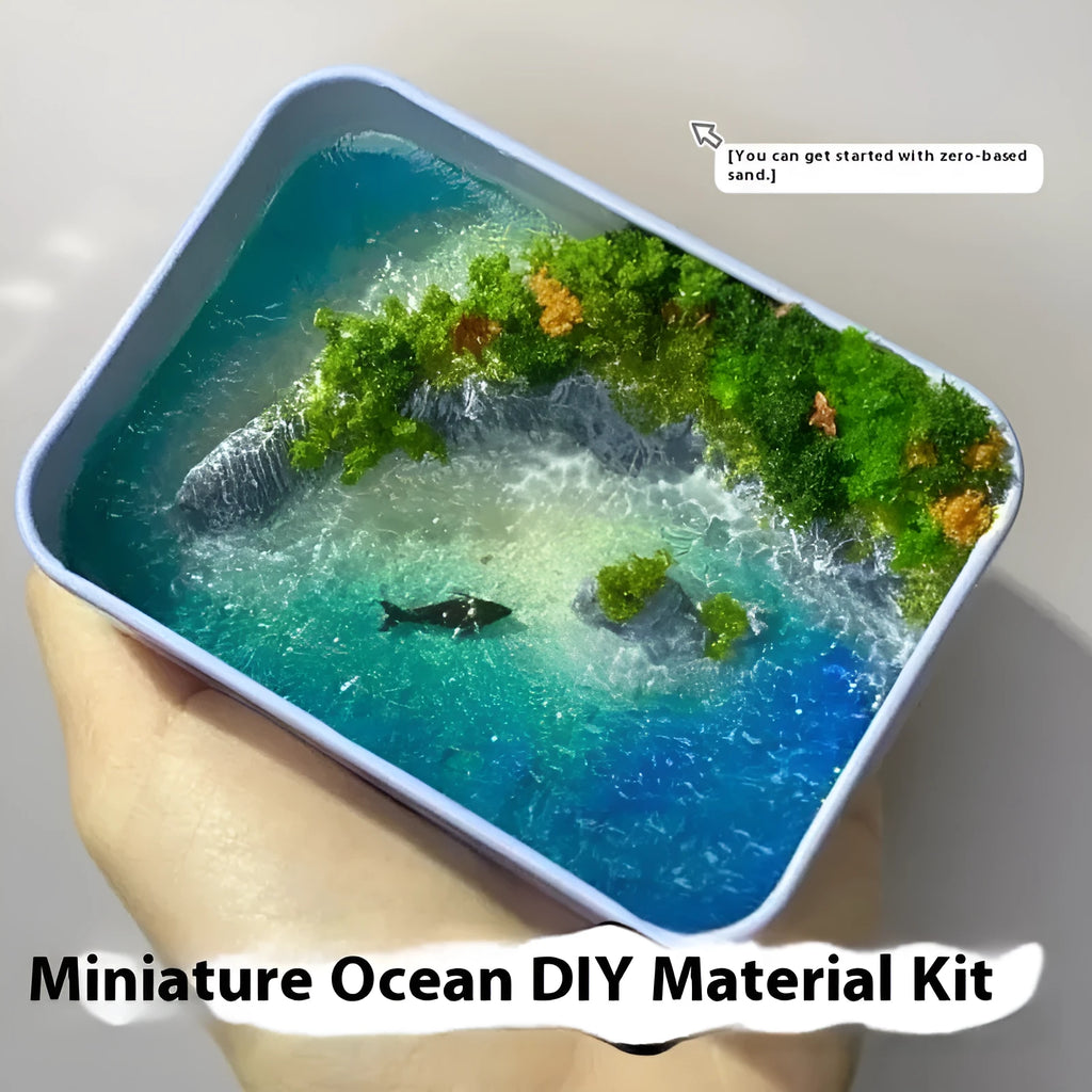 DIY bamboo marine landscape model ornament for aquarium diorama projects.