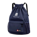 Foldable Oxford cloth travel backpack with drawstring closure in multiple colour options