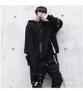 Harajuku hip hop loose hoodie sweatshirt in unisex cotton blend, available sizes S to 3XL, with size chart
