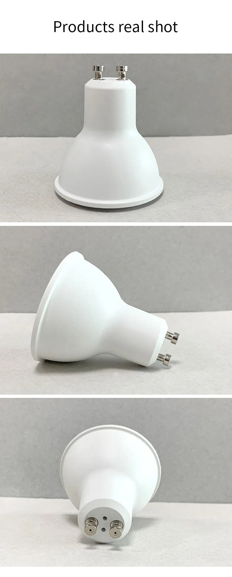 GU10 smart WiFi spotlight bulb with RGBCCT colours and adjustable temperature control