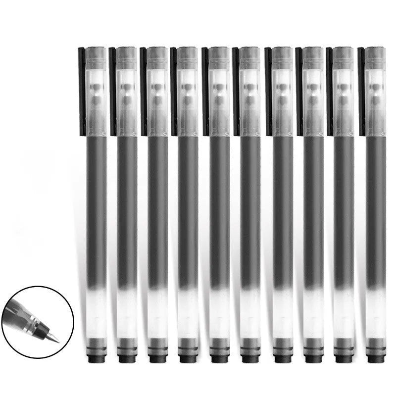 Xiaomi Giant Gel Pen with 0.5mm black tip, plastic body, black colour, on white background