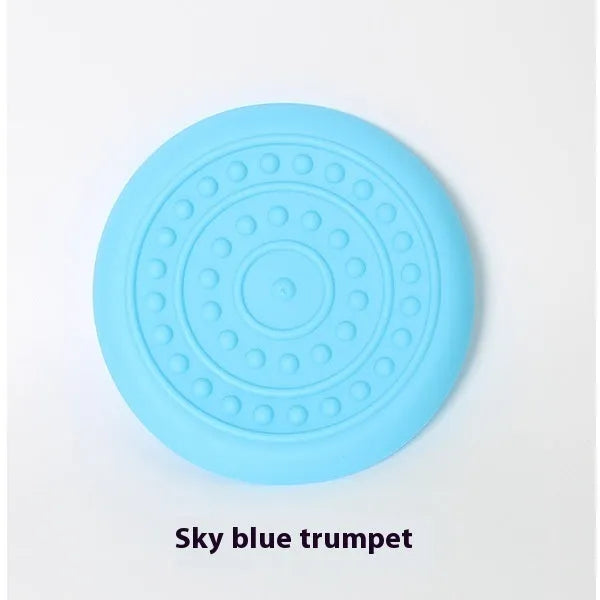 Plastic dog frisbee disc toy in multiple colour options for outdoor fetch games with pets