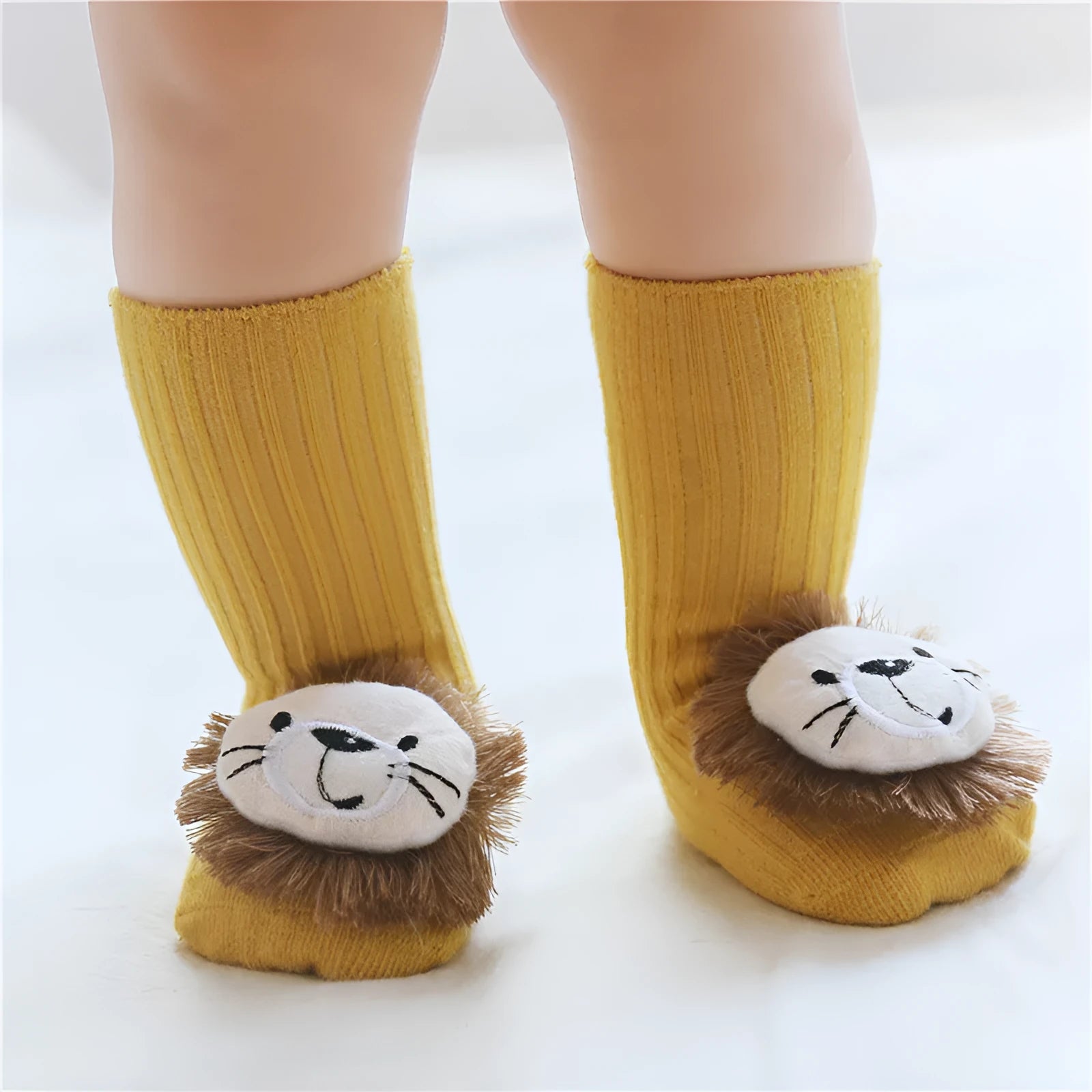 Cotton infant floor socks in multiple patterns with size options XS to M