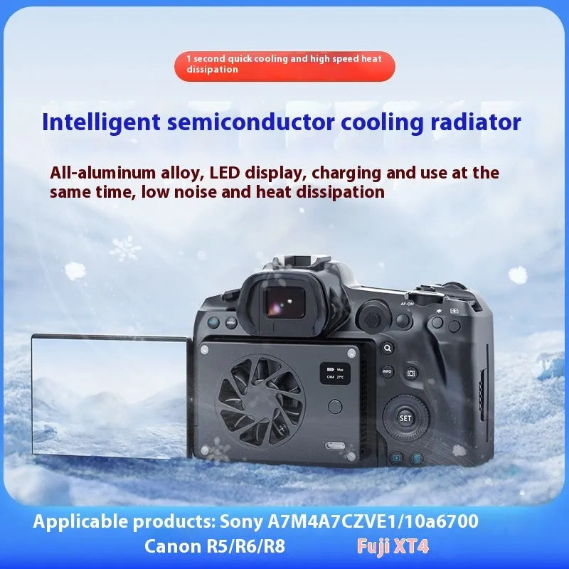 Black aluminium alloy computer radiator fan with smart cooling technology