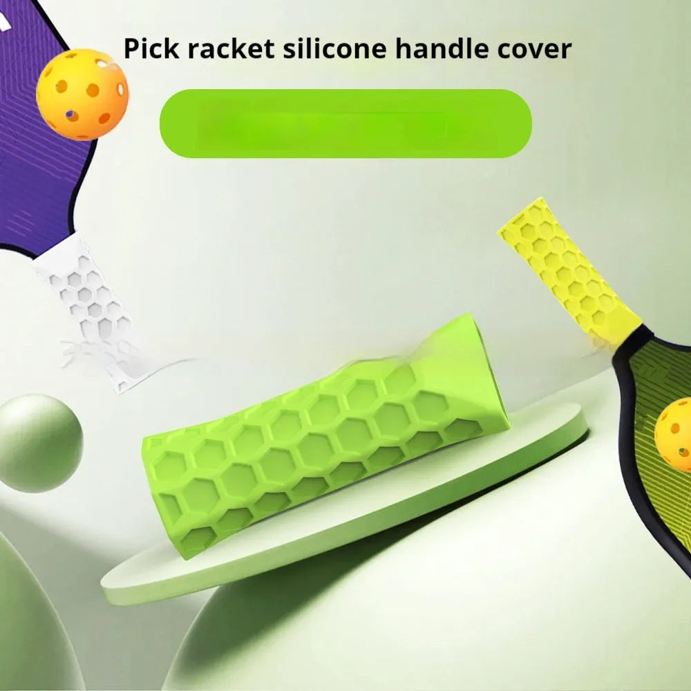Silicone racket grip protective sleeve in five colours: black, gray, Rose Red, Milky White, light brown