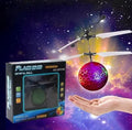 Infrared induction control LED magic flying ball with flashing lights in football design colour variant
