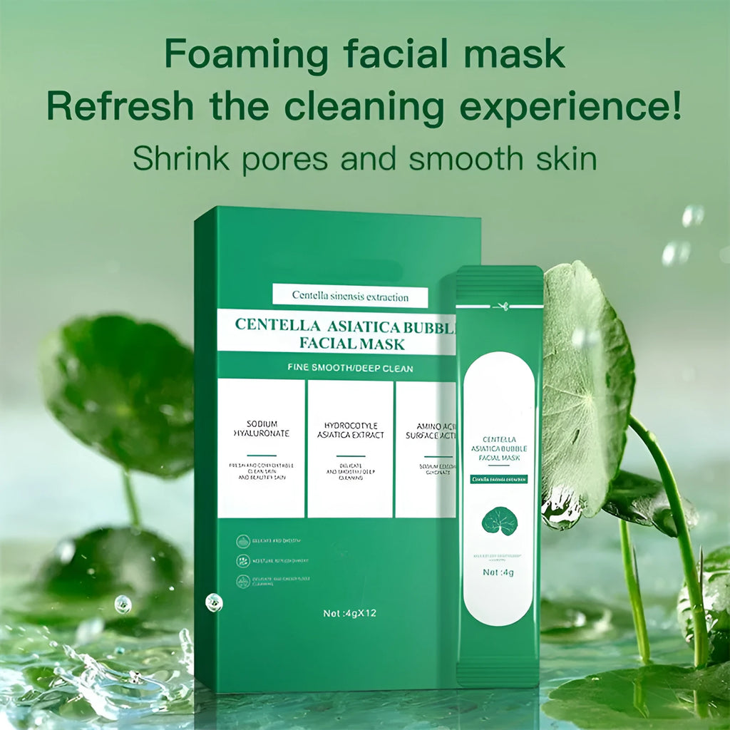 Natural organic avocado deep cleansing bubble mask 12 pack 4g sachets