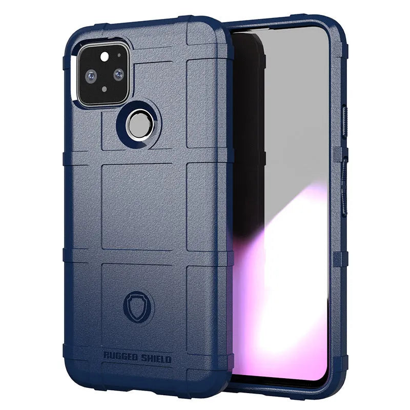 Frosted TPU phone case for Google Pixel 5 in black with slim back cover design
