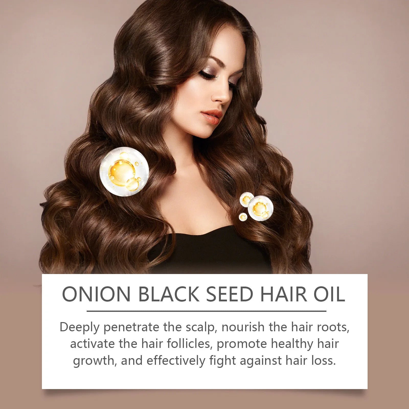 100ml hair care essential oil bottle with accessories for nourishing and moisturising dry hair