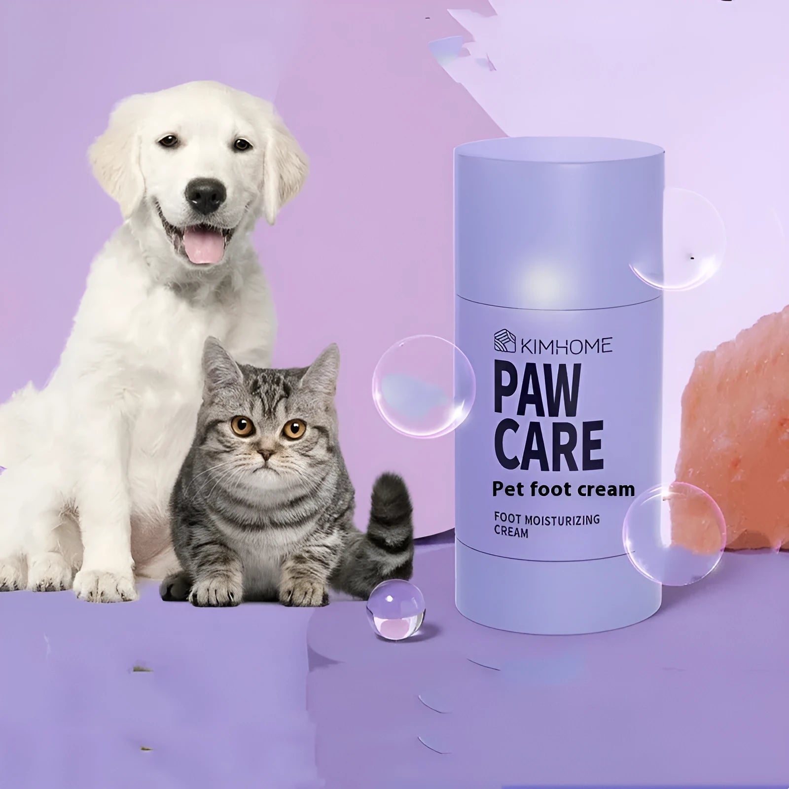 40g tube of pet foot moisturising cream with Brazilian palm wax for cat and dog paw care.