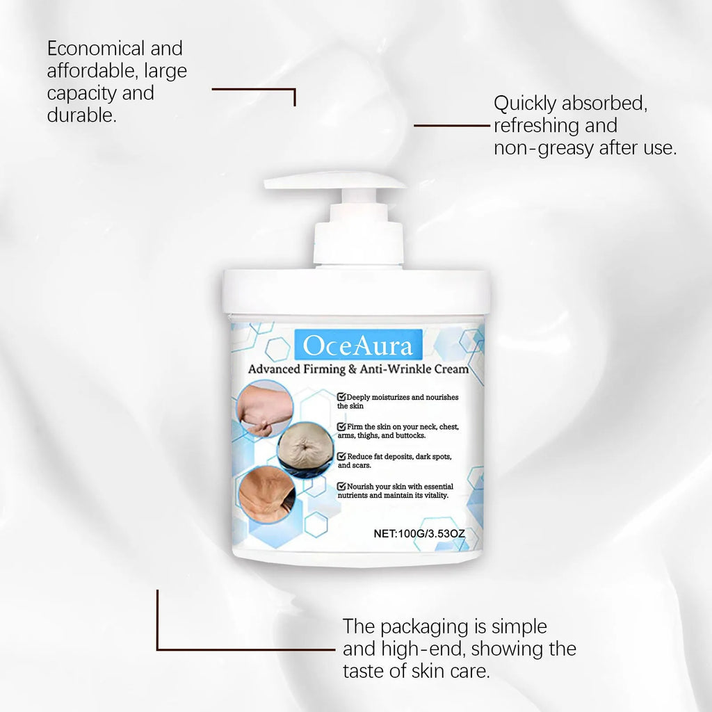 100g jar of gentle moisturising body cream with glycerin and hyaluronic acid formula
