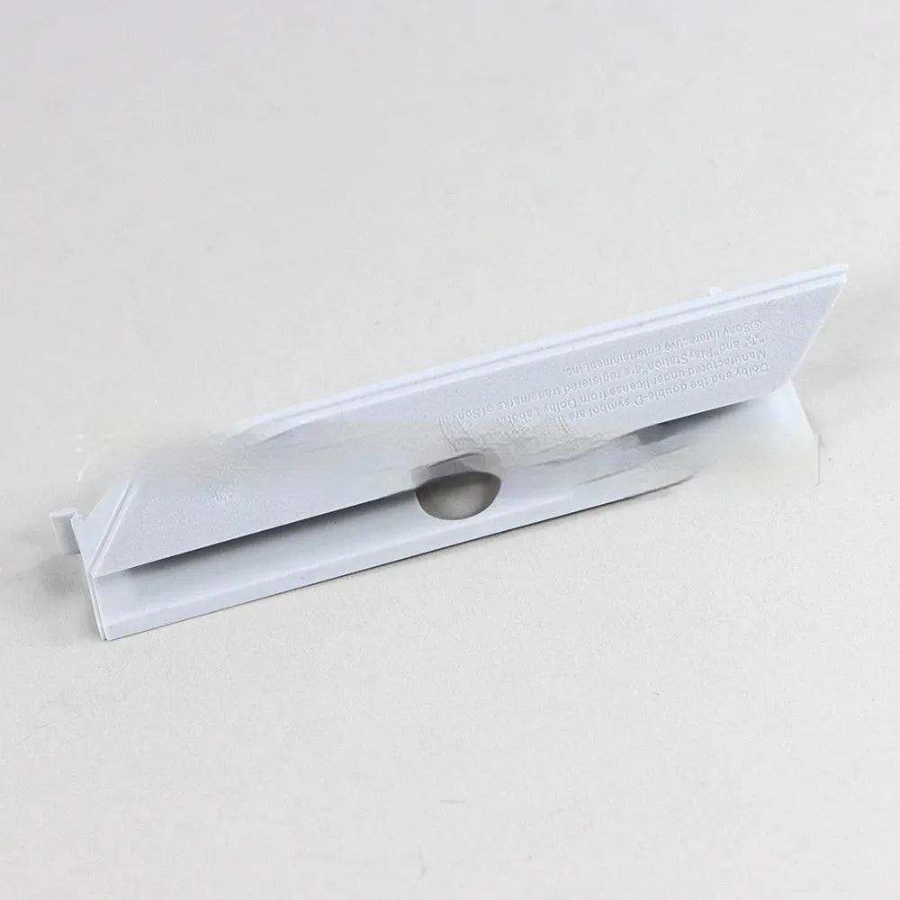 Black and white plastic hard drive cover for 3.5-inch PC chassis bays