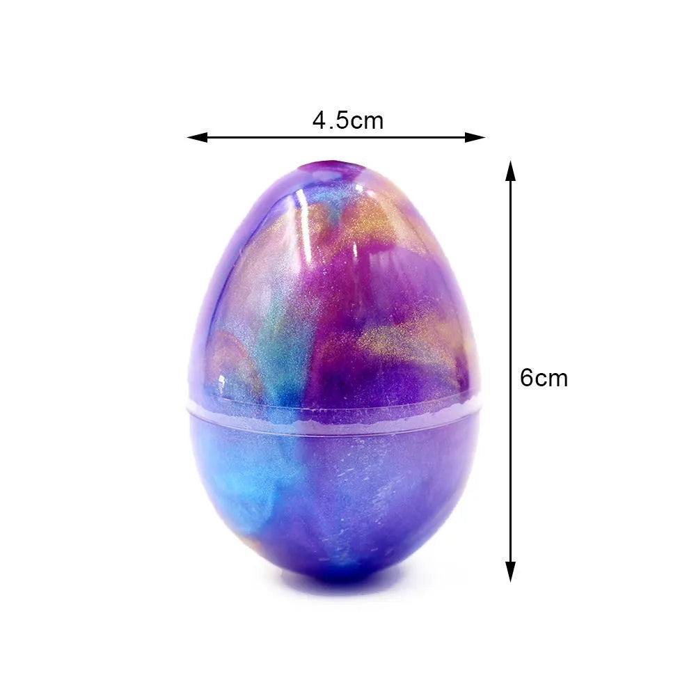 Crystal soft slime ball in blue and green colours made of resin, 50g weight