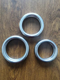 Wing Chun carbon steel training ring in three sizes for martial arts hand strength conditioning