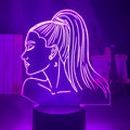 Acrylic 3D night light with European design and colourful black base