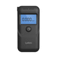 Black portable alcohol breath tester for household drunk driving detection