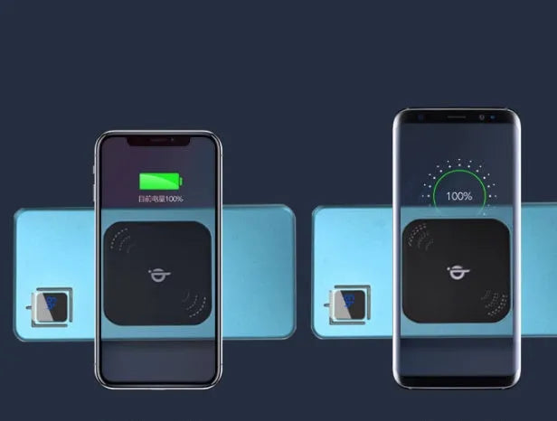 Black portable power bank with LCD display showing battery level, alloy shell, compact rectangular design