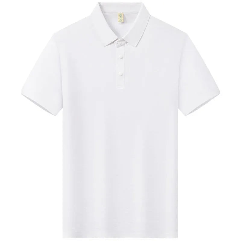 Sorona seamless short sleeve polo shirt in chemical fibre blend, shown in multiple colours.