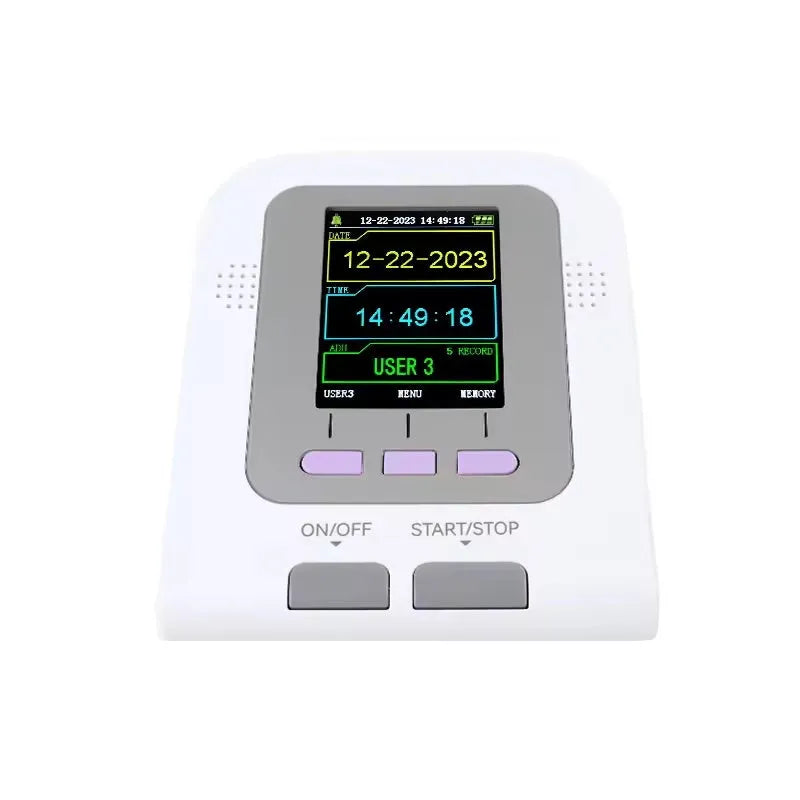 CONTEC08A veterinary digital blood pressure monitor unit with colour screen and detachable cuff