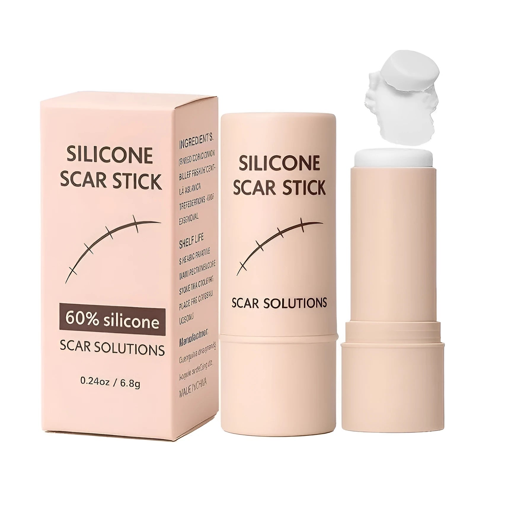 Moisturising trace care stick 6.8g for neutral skin, unisex body skin care fade stick