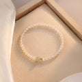 Natural Hetian Jade White Agate women's bracelet in New Chinese style measuring 15cm length