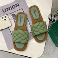 Women's plaid pattern beach sandals with thick anti-skid PVC soles in multiple colour options