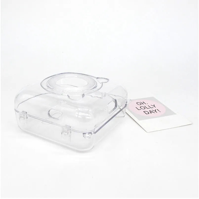 Crystal protective case for Eric Bear A6 thermal printer showing pure colour PC shell